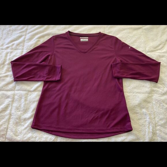 Columbia wine long sleeve Top Medium - Picture 5 of 5